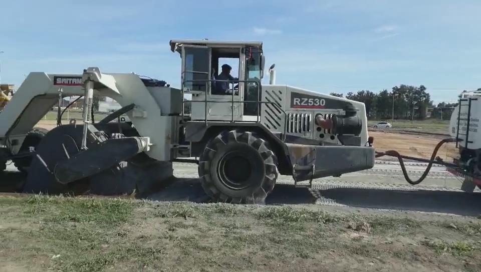 RZ530，阿根廷冷再生施工